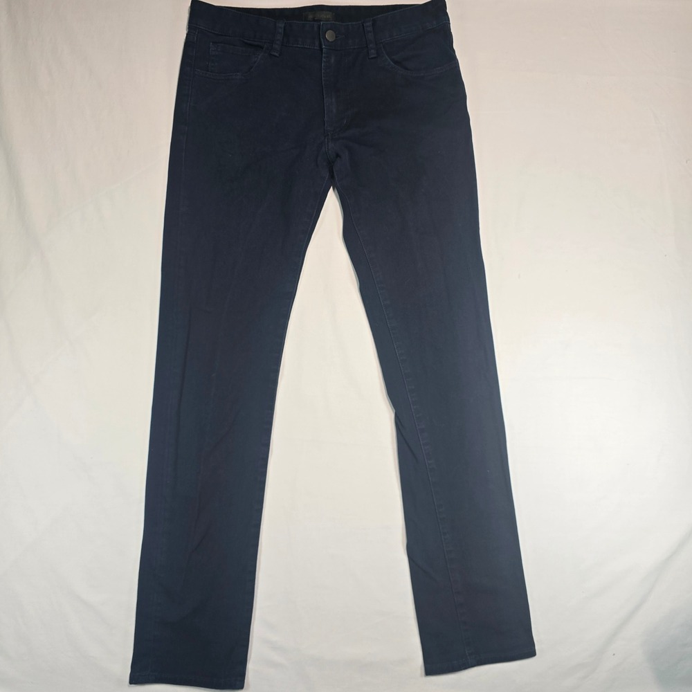 Uniqlo Jeans Mens 31 Slim Fit Dark Navy Blue Stretch Denim Pants 321-182661